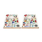Summer Design colourful decal cornhole board and bags cornhole set NZ