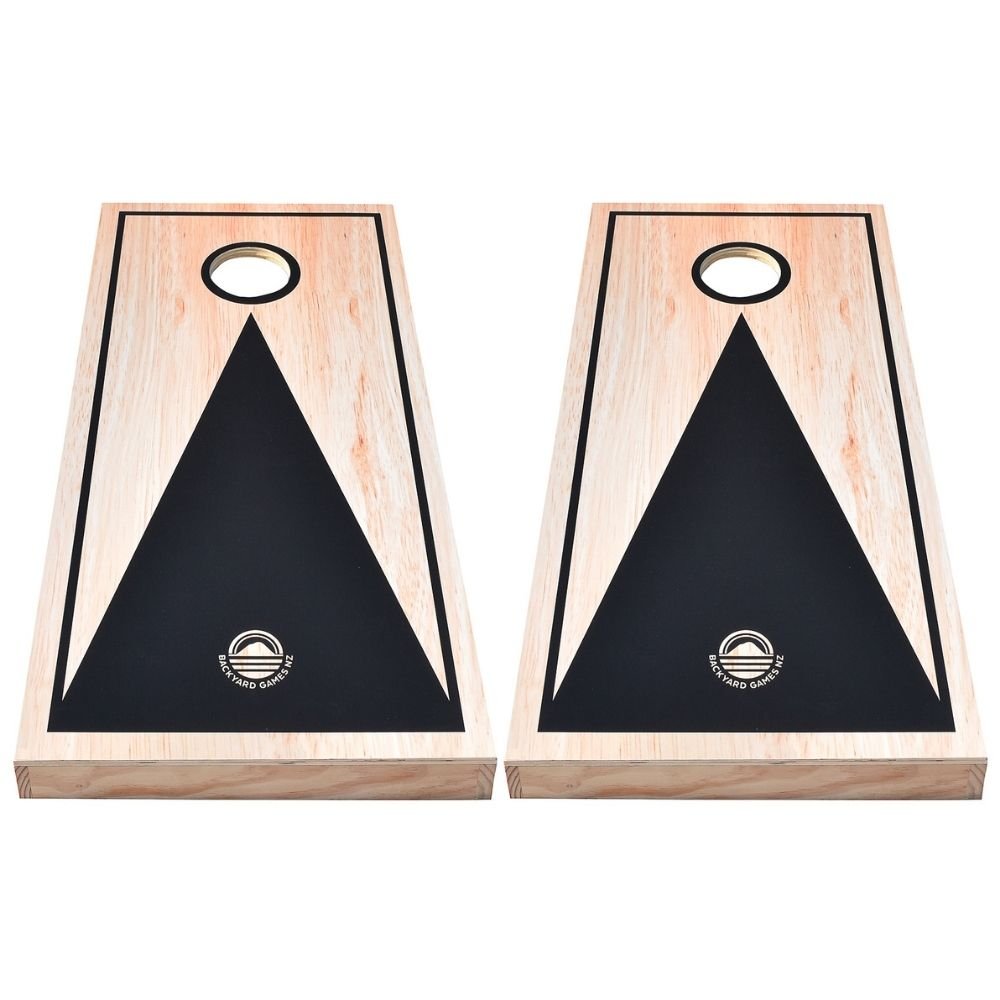 Two Deluxe Wood Cornhole Boards