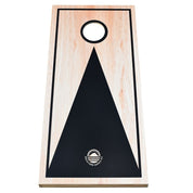 Deluxe Wood Cornhole Board— black-on-wood finish, NZ pine and birch plywood
