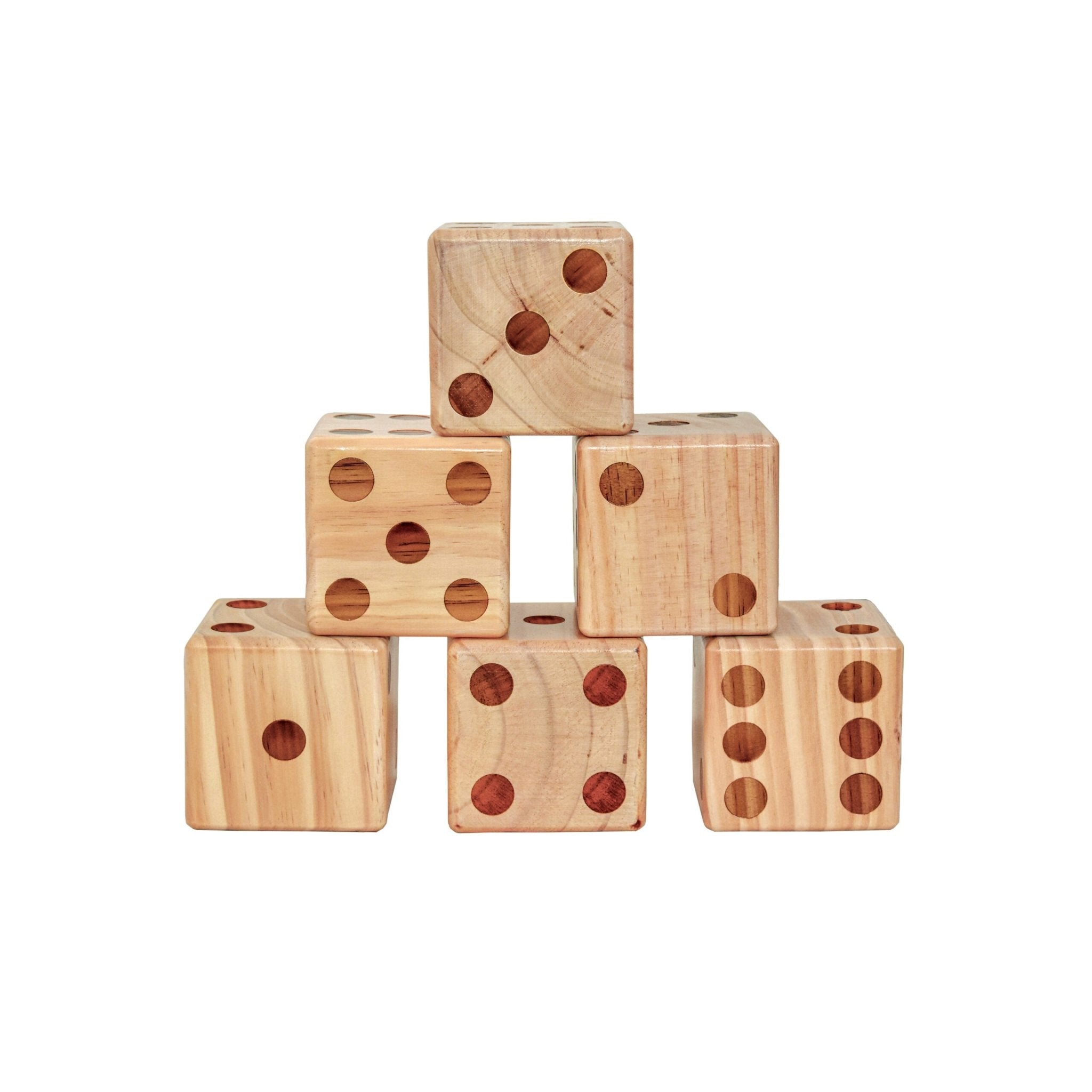 Backyard Games Giant Wooden Dice Stacked