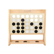 Giant Connect Four NZ — solid pine and plywood outdoor game black and white counters