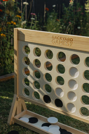 Backyard Games NZ Wooden Giant Connect in a backyard