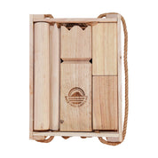 Top View of Giant Kubb Set In Crate Backyard Games NZ