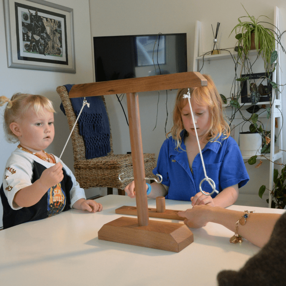 Hook & Ring Toss | Solid Black Walnut