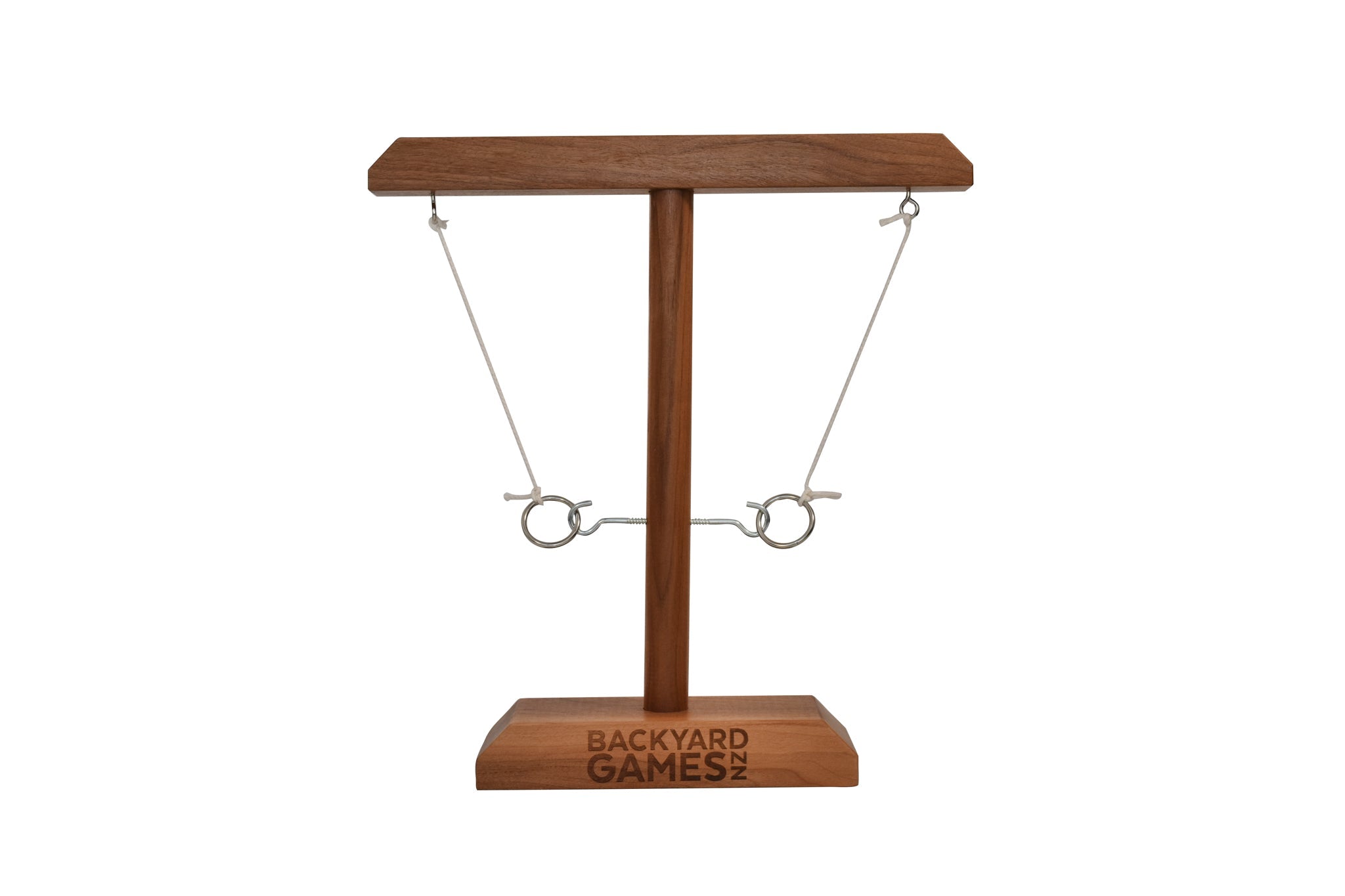 Hook and Ring Toss Solid Black Walnut 
