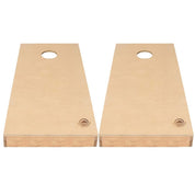 Two Natural Wood Cornhole Boards