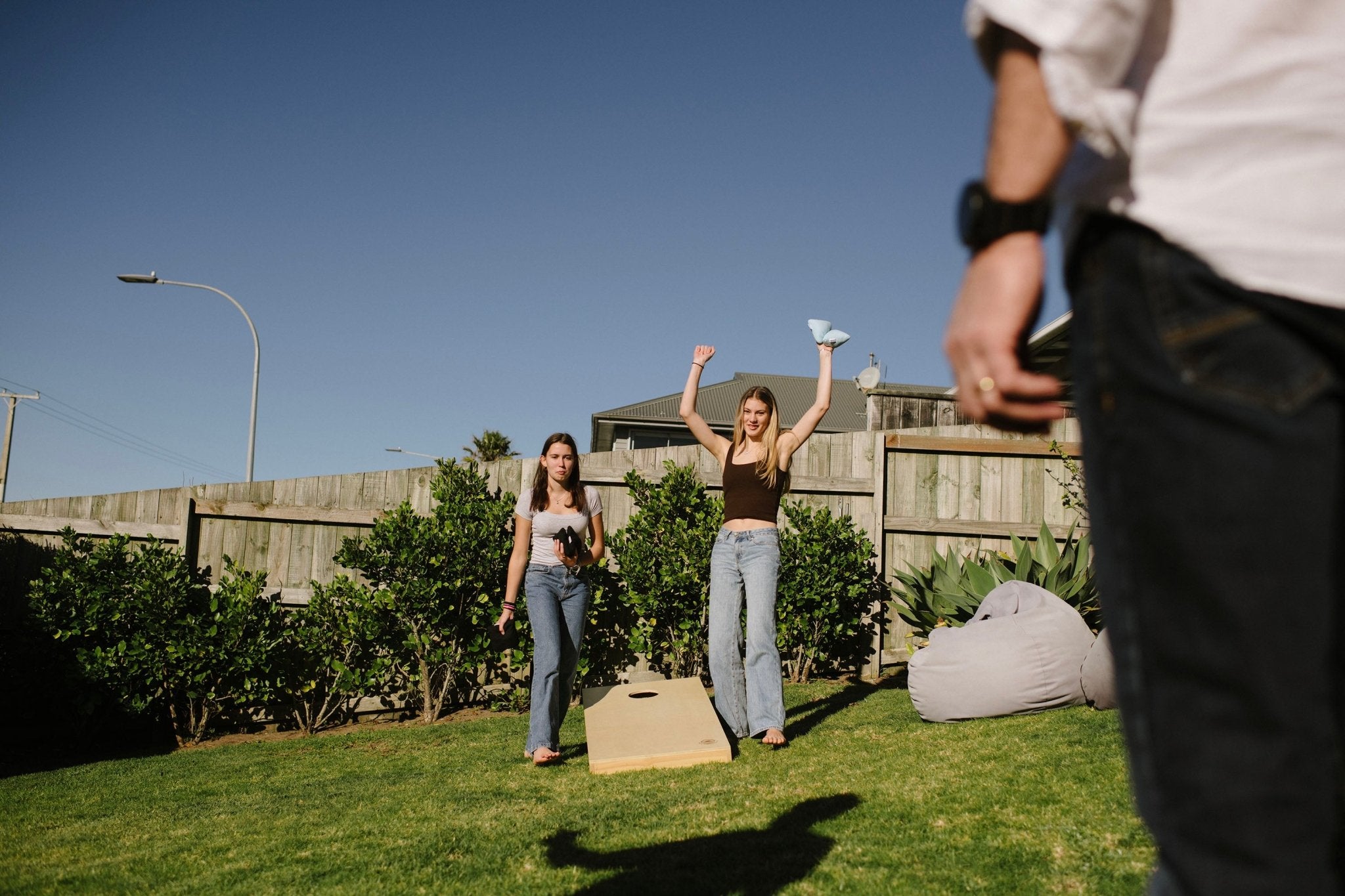 Natural Wood Cornhole Set | Backyard Games NZ