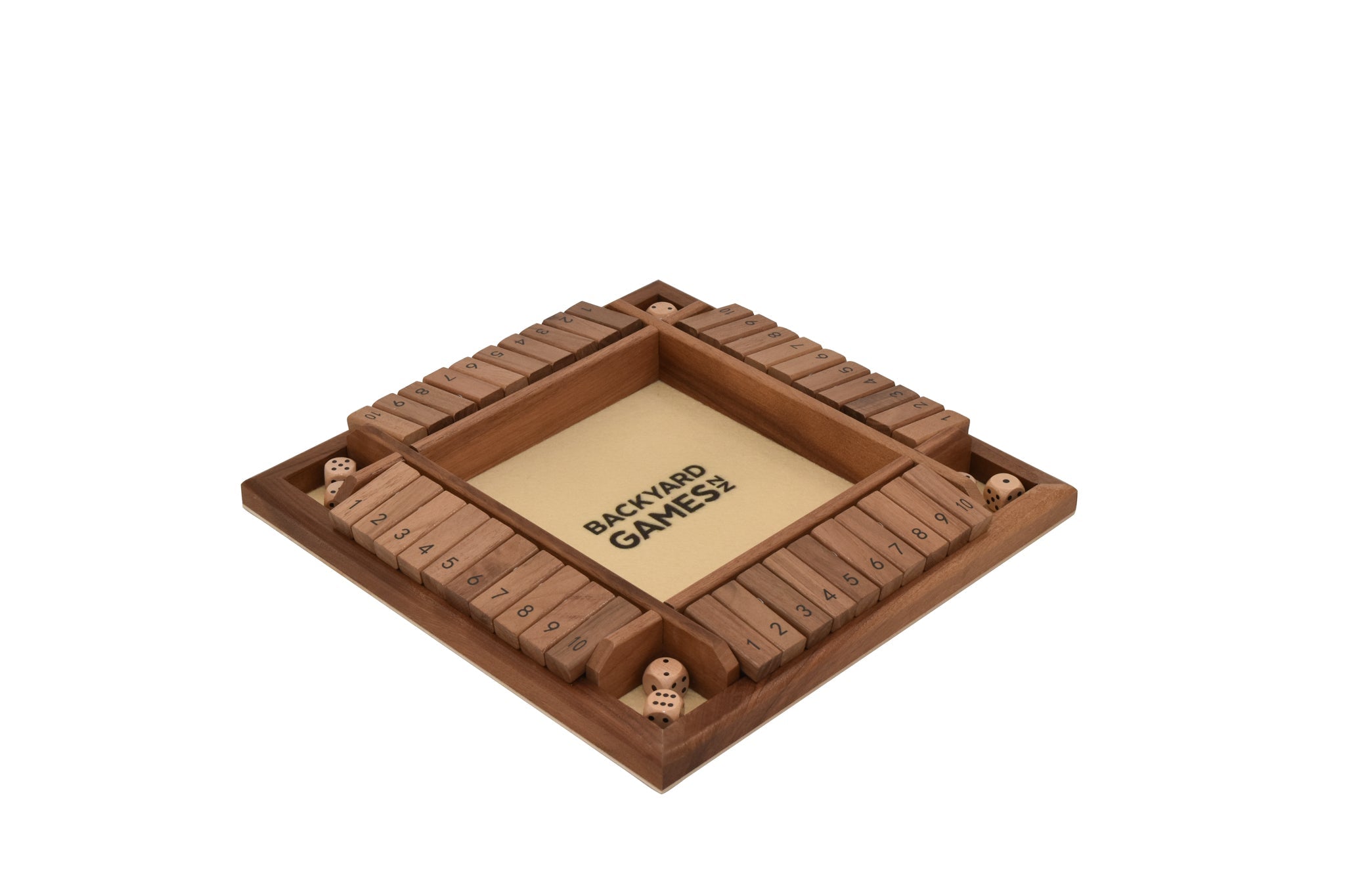 Backyard Games Shut the Box Game with wooden dice