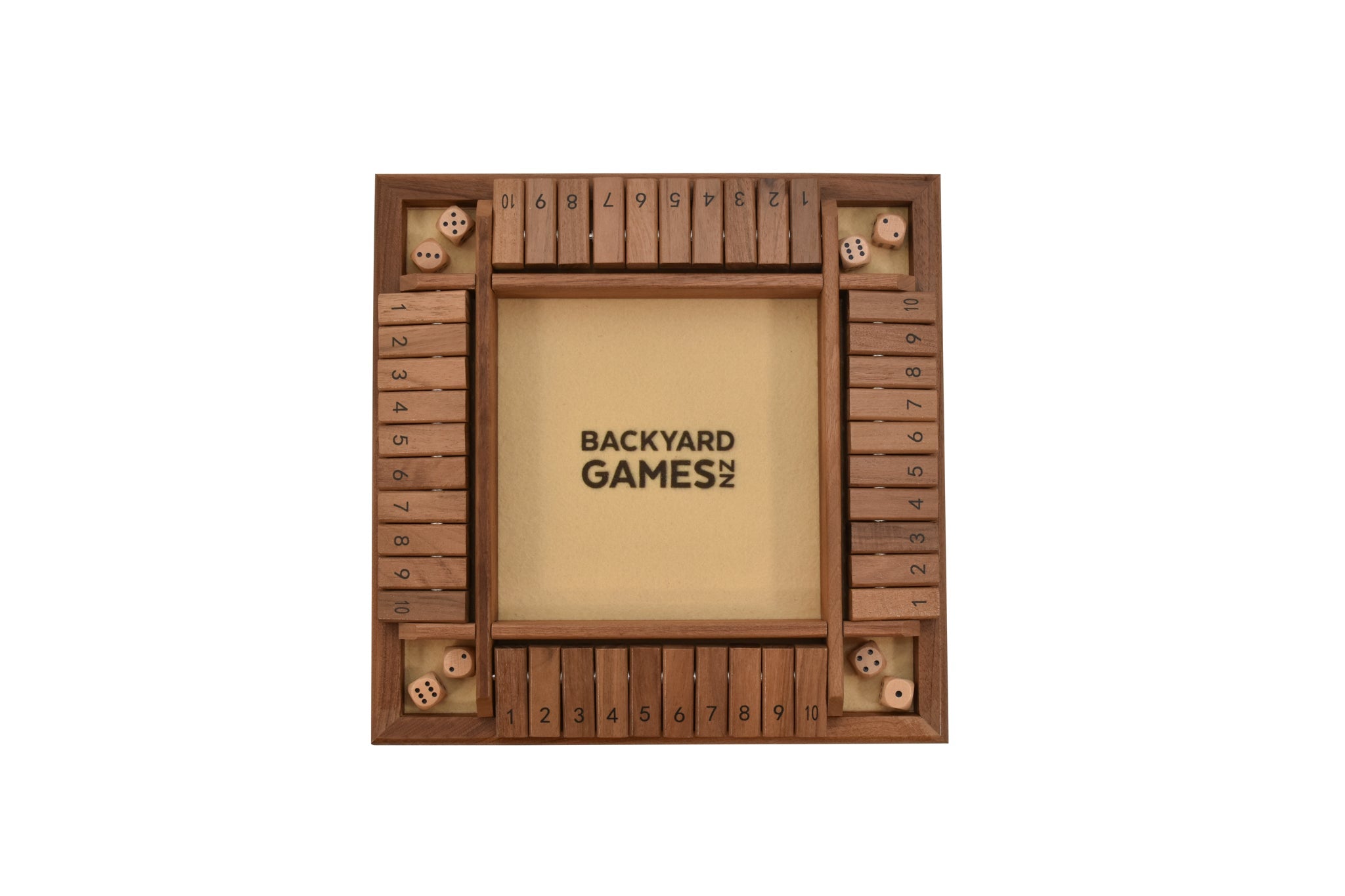Backyard Games Shut the Box Game with wooden dice