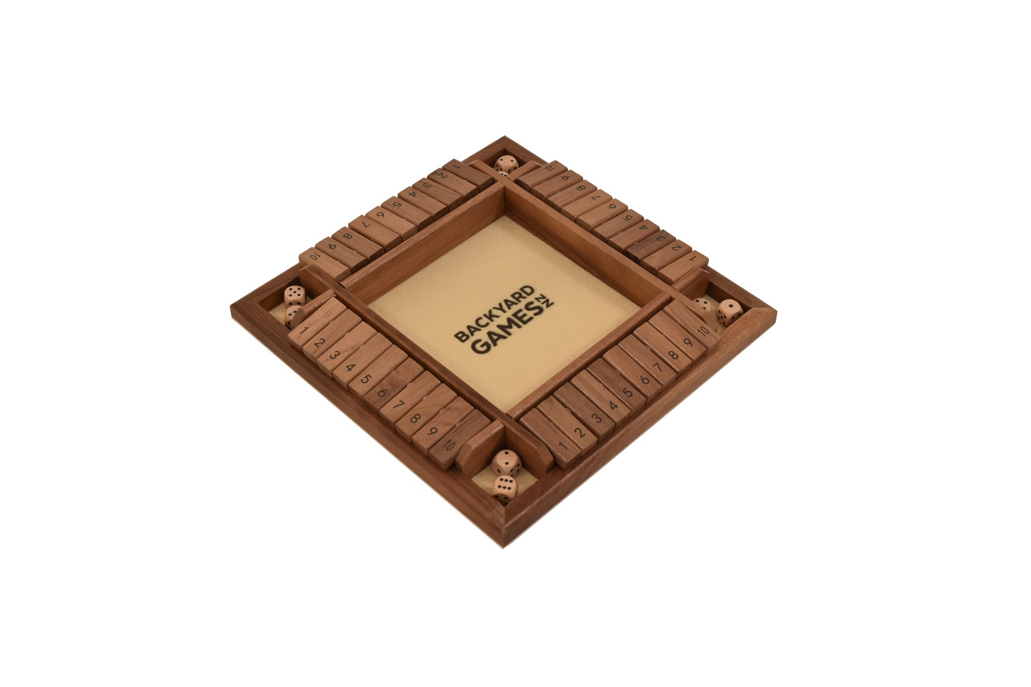 Backyard Games Shut the Box Game with wooden dice