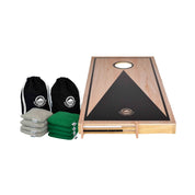 Solid wood cornhole boards and bean bags — part of the Ultimate Fun Bundle