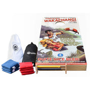 Wakachangi Design Cornhole Set — Kiwi vinyl decal on solid wooden boards