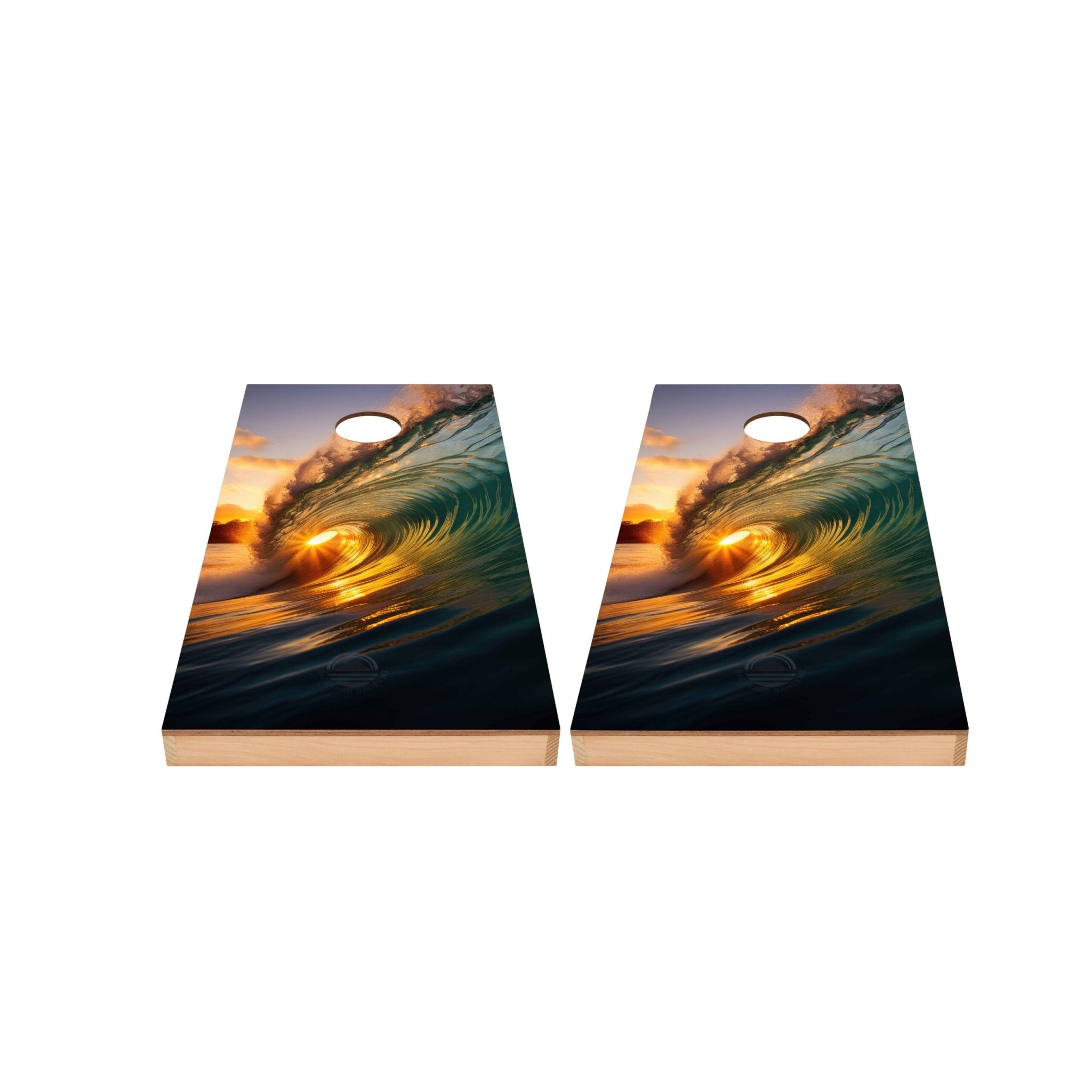 Two Wave Design Cornhole Board