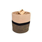 Yardzee and Farkle wooden dice set in basket