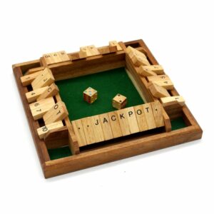 Wooden Shut the Box game