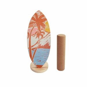 palm balance board + cork roller with stand (copy)